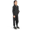 EVERYDAY KIDS Girls Black Zip-Up Hoodie – Soft Fleece Jacket with Hood – All-Season Kids Sweatshirt for School, Play, or Layering, Black - 4 of 4