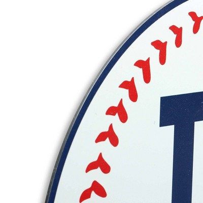 Los Angeles Dodgers Logo Baseball Metal Outdoor Yard Stake