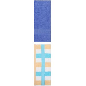 REGALWOVEN Cotton Absorbent Soft Decorative Hand Towels 13" x 30"/13" x 29" 2 Pcs - 1 of 4
