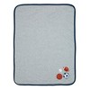 Lambs & Ivy Hall of Fame Sports Jersey/Faux Shearling Cozy Baby Blanket - 2 of 4