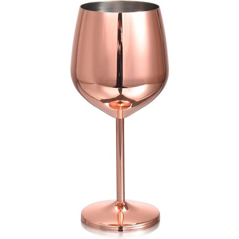 Mimorou 10 Pcs Stainless Steel Wine Glasses Rose Gold Stem Stainless Steel  Wine Glass 17 oz Portable…See more Mimorou 10 Pcs Stainless Steel Wine
