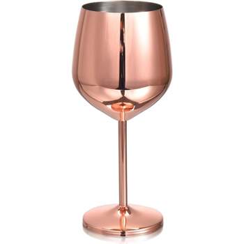 Bruntmor 17 Oz Stainless Steel Wine Glass - Pink