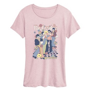 Women's - The Beatles - Beatles Yellow Short Sleeve Graphic T-Shirt - 1 of 4