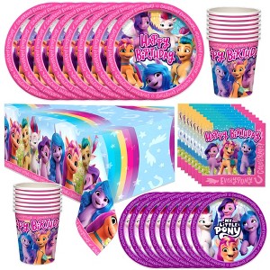 Treasures Gifted My Little Pony Party Tableware Deluxe Set for 16 Guests - 1 of 1