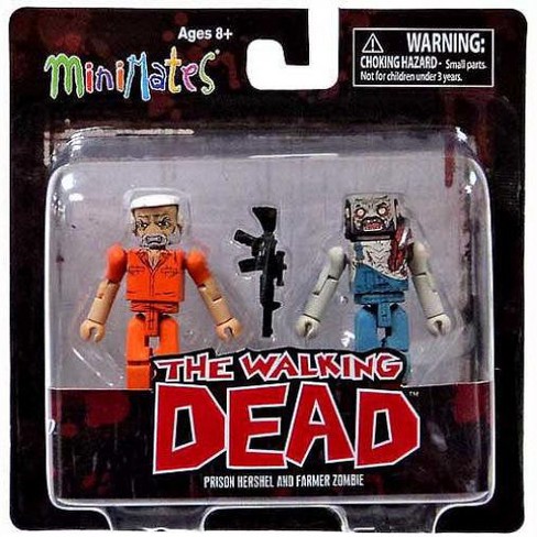 The Walking Dead Minimates Series 3 Prison Hershel And Farmer Zombie Minifigure 2 Pack Target - roblox prison pack