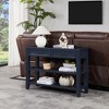 Syemin Decorative Storage Cabinet, Wooden Dresser with Two Drawers and Two-Layer Shelf, Suitable for Living Room, Foyer, - 2 of 4