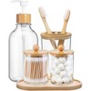 Ridstar 5-Piece Bamboo Bathroom Accessories Set-Clear - 4 of 4