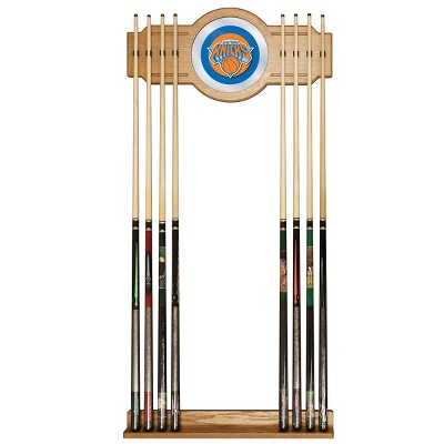 NBA New York Knicks Billiard Cue Rack with Mirror