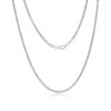 Links of Italy Sterling Silver, 2.8mm Miami Cuban Chain - Rhodium Plated - Available Sizes: 20  , 22  , 24  Inches - 2 of 3