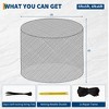 5x5 Ft Round Bale Hay Net for Horses, Nylon Knotless Slow Feeder Hay Net with 2'' Holes, Reduces Hay Waste, Ideal for for Horses and Goats - 2 of 4