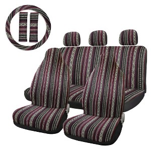 Unique Bargains Universal Car Colorful Blanket Bucket Seat Pad - 1 of 4