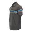 Gioberti Mens Multiple Stripe Polo Shirt - Short Sleeve Yarn Dye - 2 of 3