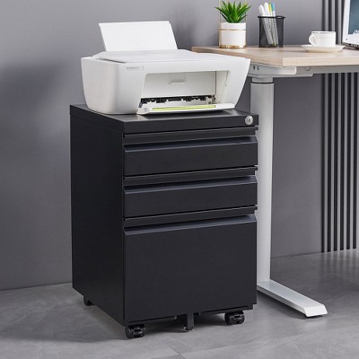 VASIP Drawer Mobile Filing Cabinet,Multifunctional Storage Cabinet with Lock, Suitable For Home Office Under the Desk
