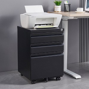 VASIP Drawer Mobile Filing Cabinet,Multifunctional Storage Cabinet with Lock, Suitable For Home Office Under the Desk - 1 of 4
