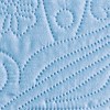 Collections Etc Demi Oversized Textured Medallion Design Scalloped Edge Pillow Sham - 3 of 3
