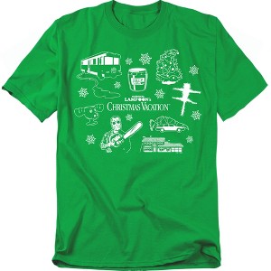 Men's Christmas Vacation Light Icons Adult T-Shirt : Target