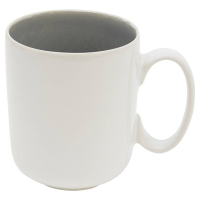 Gray and White Ceramic Glazed 16-Piece Dinnerware Set