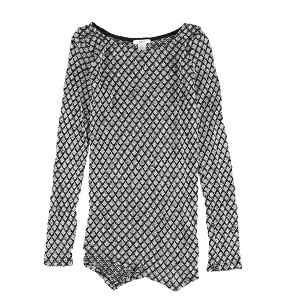 bar III Womens Textured Asymmetrical Pullover Blouse - 1 of 2