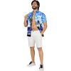 LA LEELA Mens Hawaiian Shirts Short Sleeve Button Down Shirt Men's Vacation Shirts Summer Beach Casual Tropical Shirts for Men Funny - 2 of 4