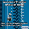 Salsbury Industries 74162BL-A 12" Four Tier Vented, 1 Wide x 6 Feet High x 12 Inches Deep, Assembled Metal Locker, Blue - image 2 of 2