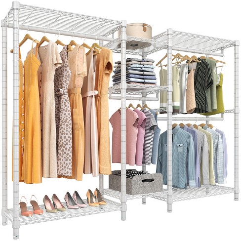 Vipek V5i Garment Rack Bedroom Armoires Freestanding Closet Organizer  Portable Wardrobe Closet, Medium Size, White : Target