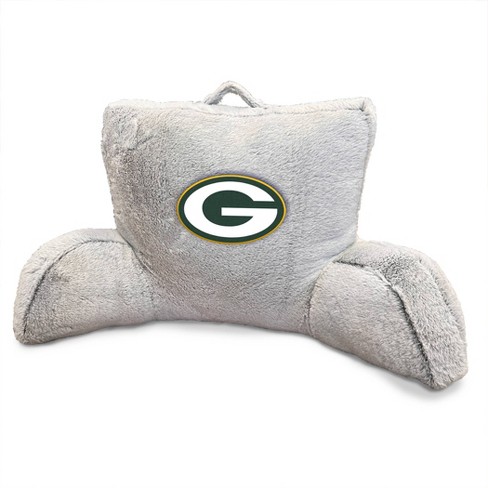 NFL Green Bay Packers Faux Fur Logo Backrest Support Pillows