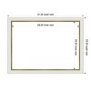 Amanti Art Eva White Gold Narrow Framed Magnetic Dry Erase Board - 4 of 4