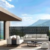 SpassWay 72"H x 47"W Outdoor Metal Garden Trellis Privacy Screen Lattice Panel Indoor Room Divider In White - 3 of 4