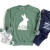 Simply Sage Market Women's Graphic Sweatshirt Bunny With Flowers - 2 of 2