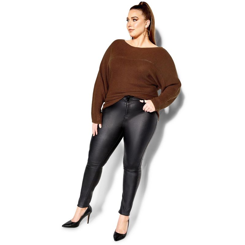 Women's Plus Size Romance Sweater - copper | CITY CHIC, 5 of 9
