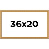 PosterPalooza | 36x20 Wood Antique Frame with UV Acrylic, 4 Finishes: Bronze, Gold, Silver, and Black - 2 of 4