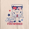 Women's - SpongeBob SquarePants - Shine Like Fireworks Lightweight French Terry Wide Neck Long Sleeve Shirt - 2 of 4