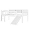 Hrinhom Twin Bed,Solid Wood Lower Loft Bed with Storage Shelves - 4 of 4
