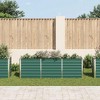 vidaXL Garden Raised Bed Galvanized Steel 94.5"x15.7"x30.3" Green - 2 of 4