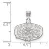 Black Bow Jewelry 14k White Gold Jacksonville State Gamecocks NCAA Small Pendant - 2 of 3