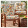 Kensington Garden 2pc 21"x21" Outdoor Seat and Back Cushion Set - 2 of 4