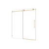 NicBex Shower Door 63"H Frameless 1 Fixed and 1 Shifted Shower Doors 304 Stainless Steel with Adjustable Soft Closing Function, Brushed Gold - 2 of 4