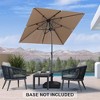 PURPLE LEAF Patio Umbrella Outdoor Table Umbrella Aluminum Frame Market Umbrella Sun Umbrella with 8 Sturdy Ribs - 3 of 4