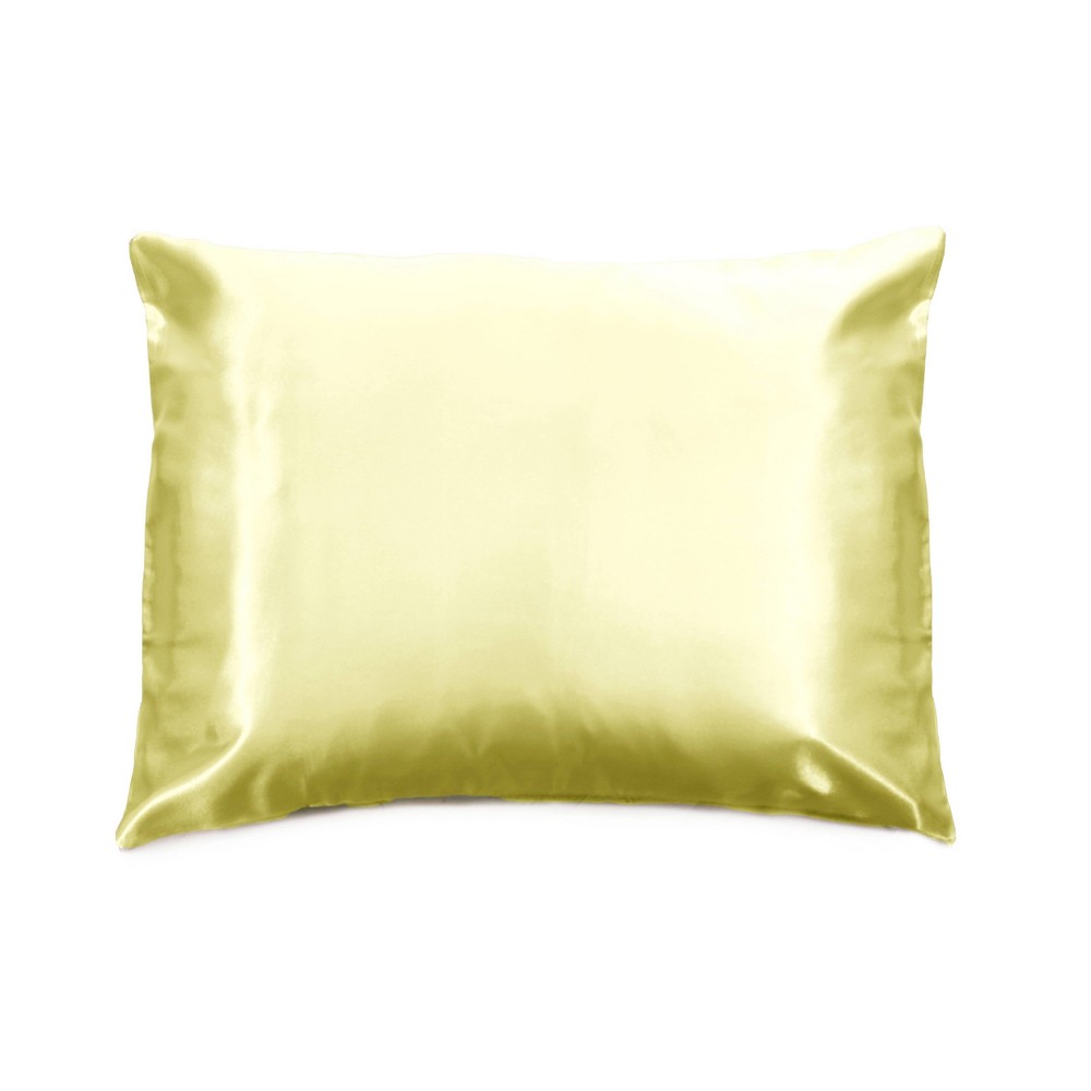 Photos - Pillowcase Morning Glamour Standard Satin Solid  Yellow
