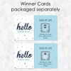 Big Dot of Happiness Hello Little One - Blue and Silver - Boy Baby Shower Game Scratch Off Cards - 22 Count - 3 of 4