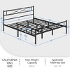 Yaheetech Simple Metal Bed Frame with Curved Design Headboard and Footboard - 3 of 4