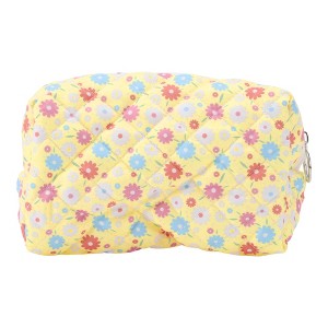Unique Bargains Women Portable Colorful Flowers Pattern Makeup Bag 1 Pc - 1 of 3