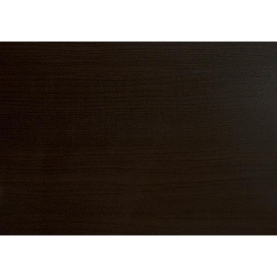 Contemporary Black Metal and Dark Brown Wood Console Table with Storage