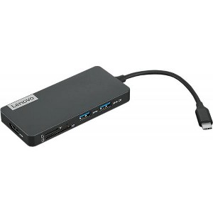 Lenovo USB-C 7-in-1 Hub - One cable, Seven Options - USB Type C - 4 x USB Ports - 2 x USB 3.0 - Slim and compact design - 1 of 4