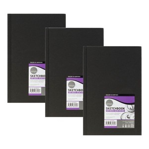 Daler-Rowney Simply... Sketchbook, Soft White, 80 Sheet, 5.5x8.5 inch, Pack of 3 - 1 of 4