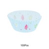 Unique Bargains Birthday Candle Print Disposable Baking Cups Greaseproof Paper Multicolor 1.97"x1.18" 100 Pcs - 4 of 4