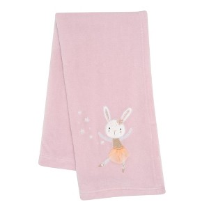 Bedtime Originals Tiny Dancer Fleece Baby Blanket - Pink - 1 of 4