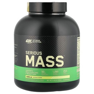 Optimum Nutrition Serious Mass™, Vanilla, 6 lb (2.72 kg) - 1 of 2