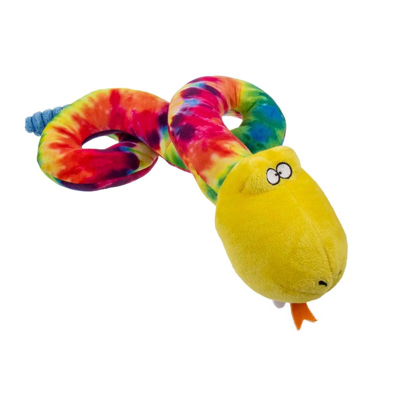 TrustyPup Silent Squeak Snake Dog Toy, 1 of 9