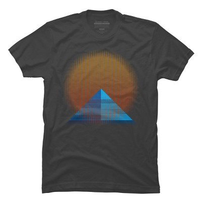Men's Design By Humans Pyramid Sun By Ramzi T-Shirt